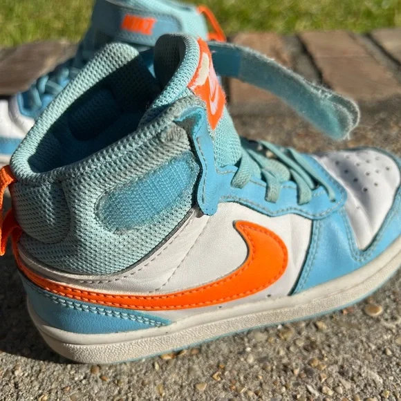 Nike Court Borough Mid 2 White/Black/Red Size 11C - Picture 7 of 9